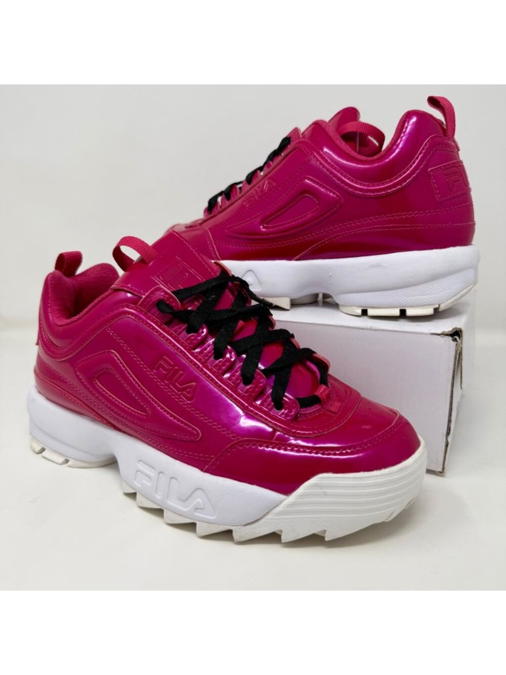 Fila Disruptor II Liquid Luster Sneakers Size 9